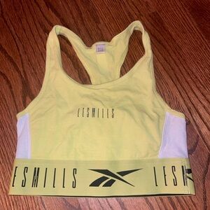Reebok Les Mills Yellow Sports Bra